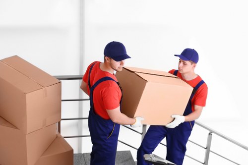 Office relocation planning in Uxbridge with business equipment and furniture