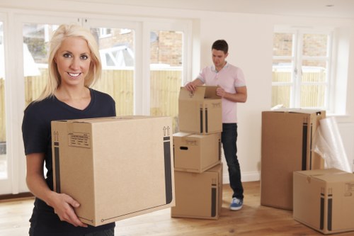 Packed removals van ready for a house move in Uxbridge