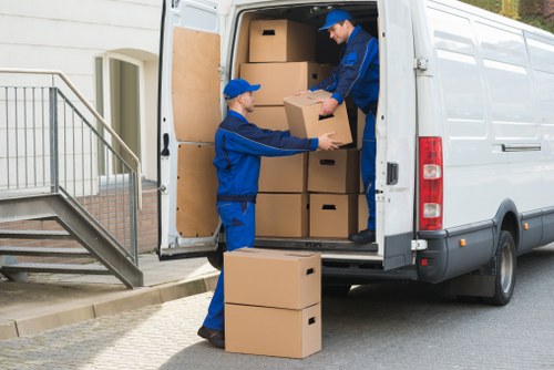 Removal team helping with a house move in Uxbridge