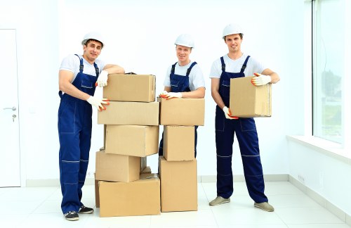 House movers preparing a domestic removal in Uxbridge