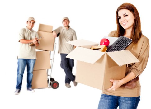Household boxes and furniture ready for transport in Uxbridge