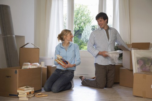 Careful transport of office equipment during a Uxbridge move