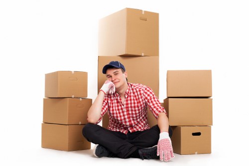 Van loaded with furniture and boxes for a Uxbridge delivery